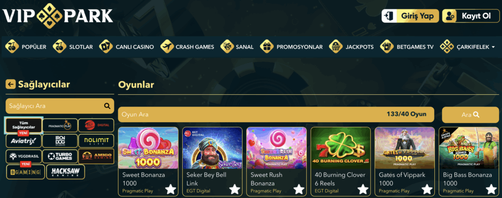 Vippark Popüler Oyunlar